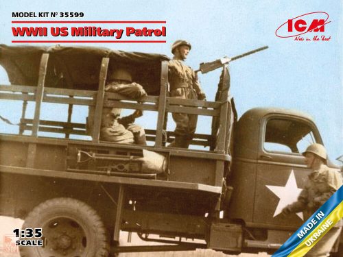 ICM 1:35 WWII US Military Patrol (G7107 with MG M1919A4)