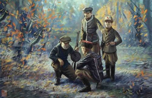 ICM 1:35 WWII Soviet Partisans (4 figures)