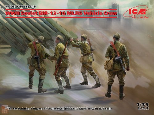 ICM 1:35 WWII Soviet BM-13-16 MLRS Vehicle Crew