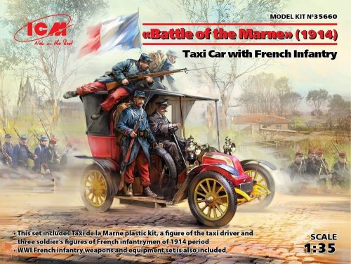 ICM 1:35 Battle of the Marne(1914),Taxi car wit French Infantry