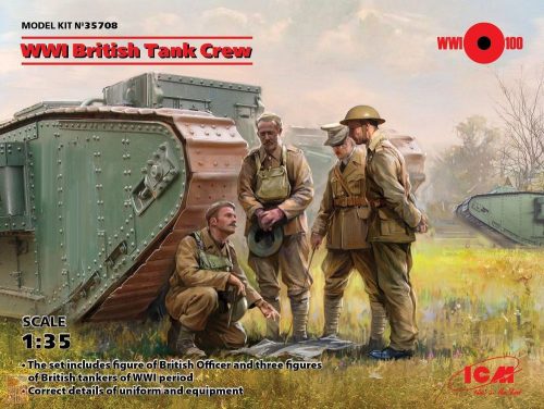 ICM 1:35 WWI British Tank Crew (4 figures)