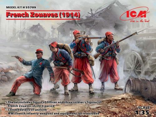 ICM 1:35 French Zouaves (1914) (4 figures)