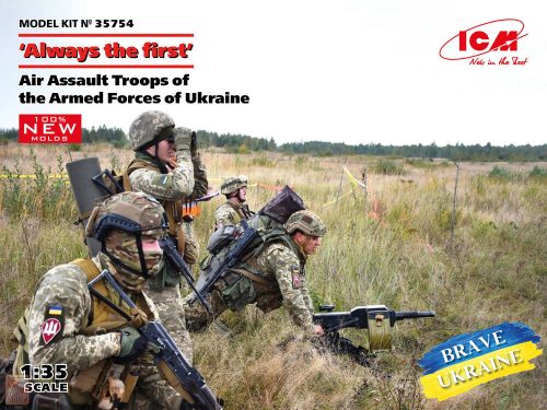 ICM 1:35 Always the first,Air Assault Troops of the Armed Forces of Ukra(4 fig)new molds