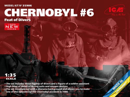 ICM 1:35 Chernobyl 6. Feat of Divers(3 figures) (100% new molds)