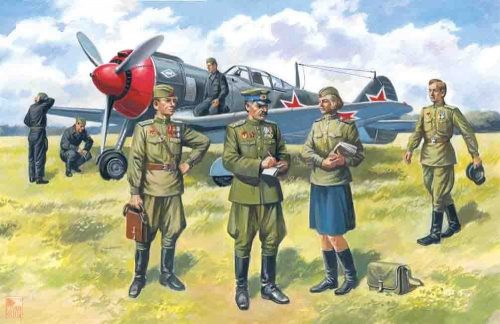 ICM 1:48 Sowjetische Piloten & Bodenpersonal 1943-45