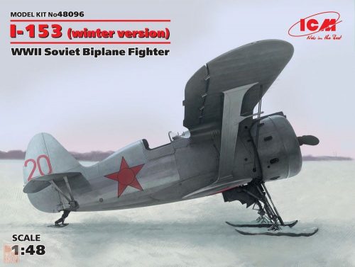 ICM 1:48 I-153 winter version WWII Soviet Biplane Fighter