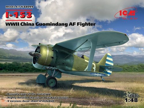 ICM 1:48 I-153,WWII China Guomindang AF Fighter