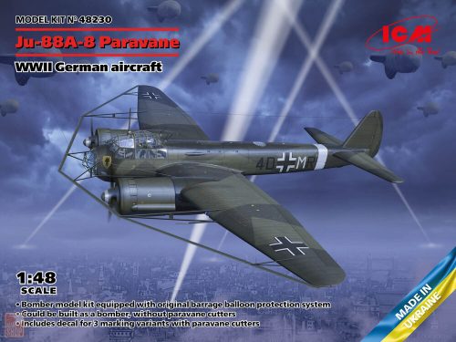 ICM 1:48 Ju-88A-8 Paravane, WWII German aircraft