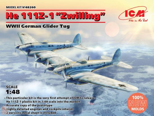 ICM 1:48 He 111Z-1 Zwilling, WWII German Glider Tug