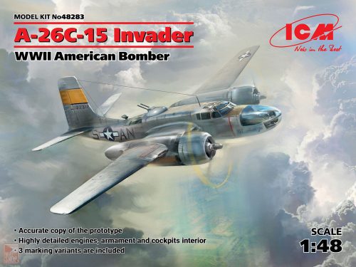 ICM 1:48 A-26-15 Invader, WWII American Bomber