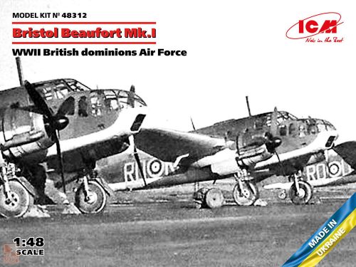 ICM 1:48 Bristol Beaufort Mk.I, WWII British dominions Air Force