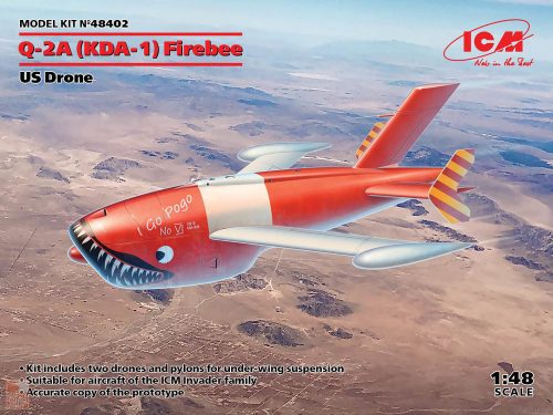 ICM 1:48 Q-2A (KDA-1) Firebee, US Drone (2 airplanes and pilons)