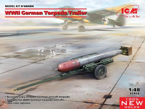 ICM 1:48 WWII German Torpedo Trailer (100% new molds)