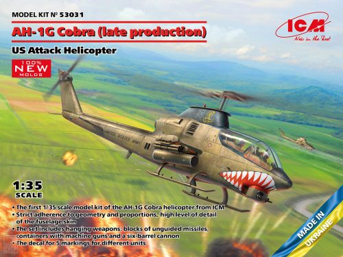 ICM 1:35 AH-1G Cobra (late production), US Attack Helicopter (100% new molds)