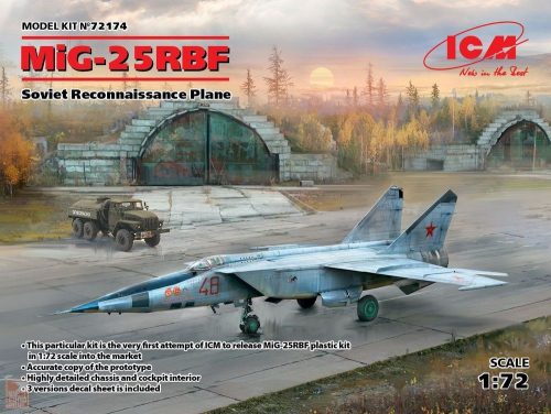 ICM 1:72 MiG-25 RBF,Soviet Reconnaissance Plane