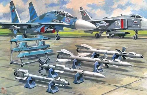 ICM 1:72 Soviet Air-to-Air Aircraft Armament (R-27ER,R-27ET,R-73,R-77 missiles)