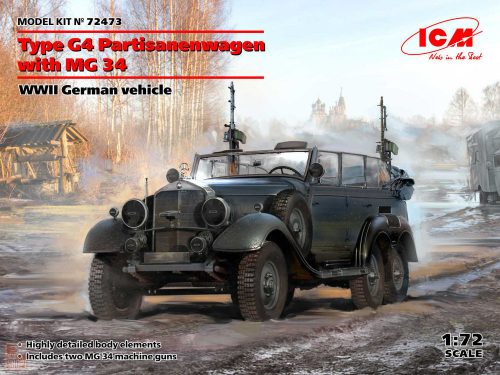 ICM 1:72 Type G4 Partisanenwagen with MG 34, WWII German vehicle