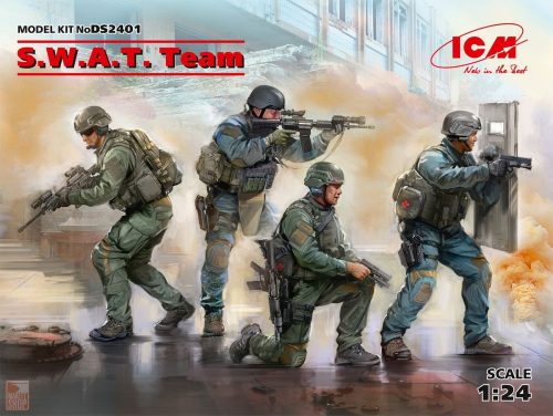 ICM 1:24 S.W.A.T. Team (4 figures)