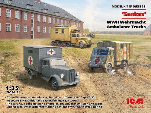 ICM 1:35 'Sankas'   WWII Wehrmacht Ambulance Trucks