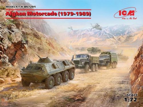 ICM 1:72 Afghan Motorcade (1979-1989)(URAL-375D, URAL-375A,ATZ-5-375,BTR60PB