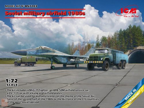 ICM 1:72 Soviet military airfield 1980s(Mikoyan-29 9-13,APA-50M(ZiL-131),ATZ-5 SovPAG-14