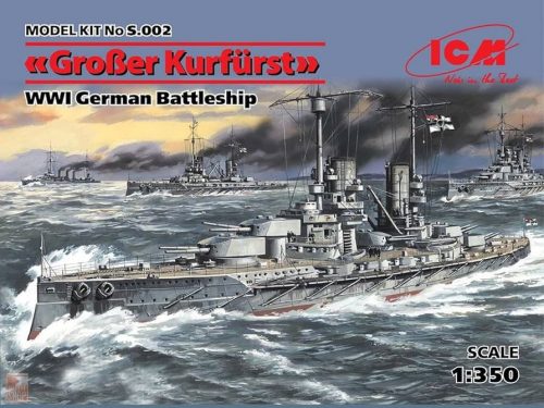 ICM 1:350 Großer Kurfürst WWI German Battleship