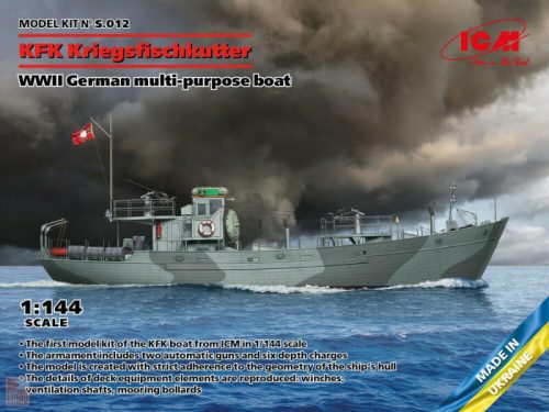 ICM 1:144 KFK Kriegsfischkutter, WWII German multi-purpose boat (100% new molds)