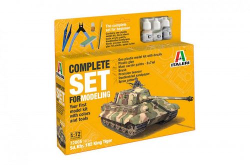 1:72 Sd. Kfz. 182 King Tiger - Complete Set For Modeling - Starter Kit
