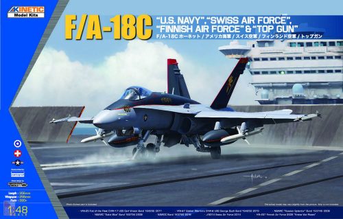 KINETIC 1:48 F/A-18C US Navy,Swiss AirForce,Finnish A AirForce & Topgun