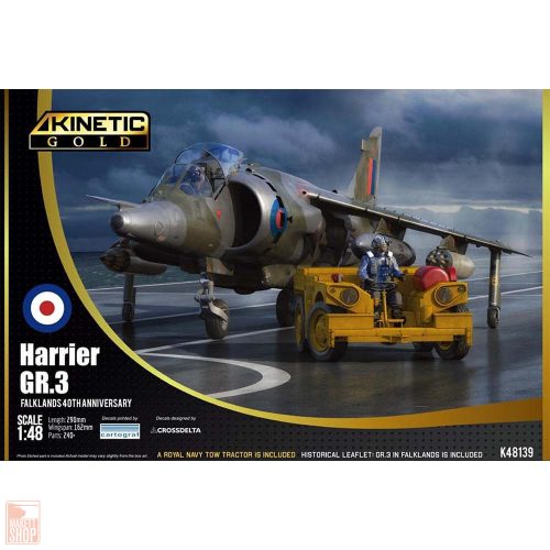 KINETIC 1:48 Harrier GR3 40 ANN Falkl