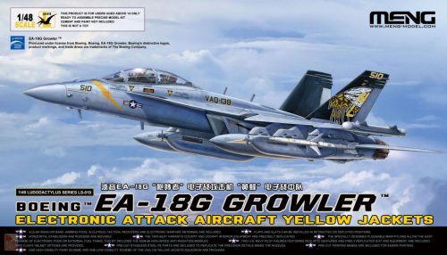 Meng Model LS019 1:48 Boeing EA-18G Growler Electronic Attack Aircraft Yellow Jackets