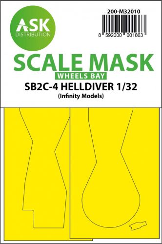 ASK mask 1:32 SB2C-4 Helldiver wheel bays express mask for Infinity kit