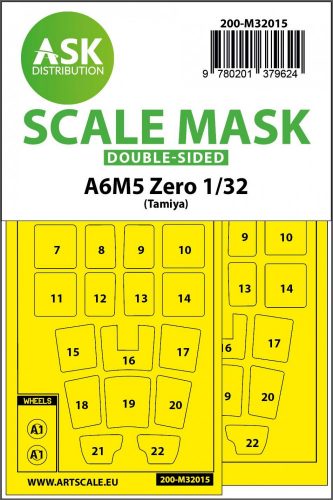 ASK mask 1:32 A6M5 Zero double-sided express masks for Tamiya