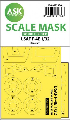 ASK mask 1:32 USAF F-4E Phantom Vietnam war double-sided mask for Academy