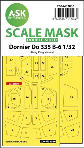 ASK mask 1:32 Dornier Do 335B-6 double-sided mask for HK Models