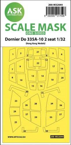 ASK mask 1:32 Dornier Do 335A-10 two seater one-sided mask for HK Models