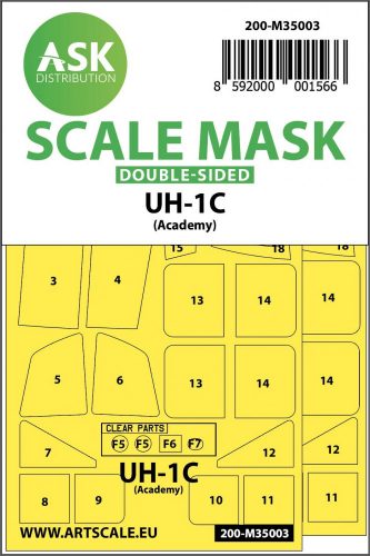 ASK mask 1:32 UH-1C double-sided painting mask for Academy
