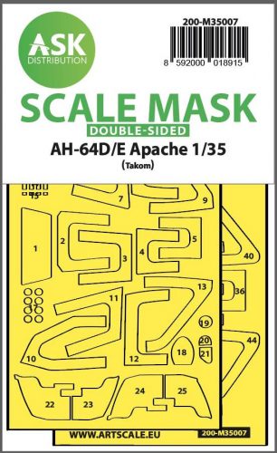 ASK mask 1:35 AH-64D/E double-sided fit express mask for Takom