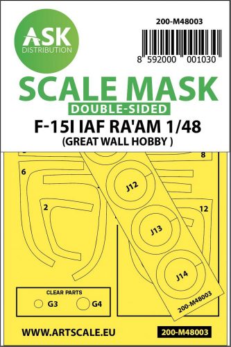 ASK mask 1:48 F-15I Ra'am double-sided painting mask for Great Wall Hobby