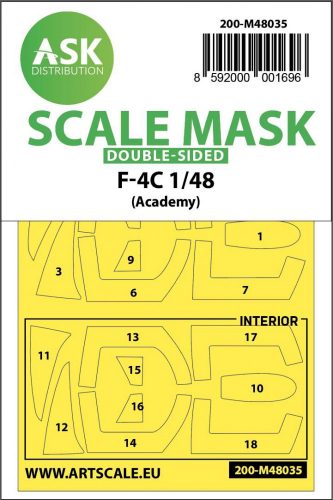 ASK mask 1:48 F-4C double-sided painting mask for Academy
