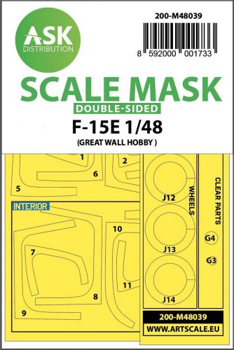 ASK mask 1:48 F-15E double-sided painting mask for Great Wall Hobby