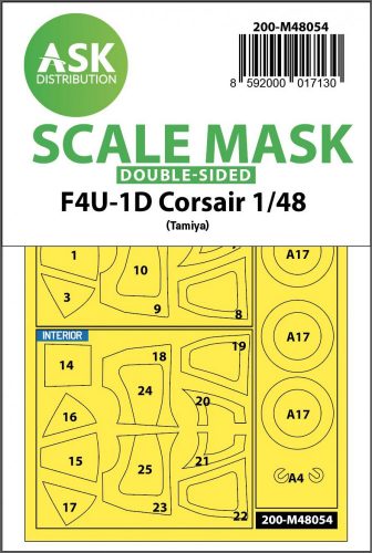 ASK mask 1:48 F4U-1D Corsair double-sided express mask for Tamiya