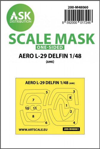 ASK mask 1:48 AERO L-29 DELFIN one-sided express mask for AMK