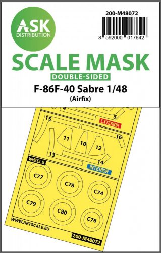 ASK mask 1:48 F-86F-40 Sabre double-sided mask for Airfix
