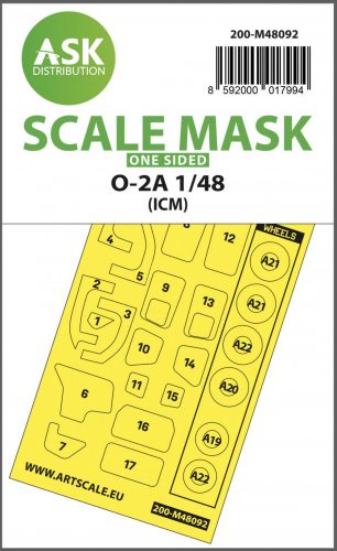 ASK mask 1:48 O-2A one-sided mask self-adhesive pre-cutted for ICM