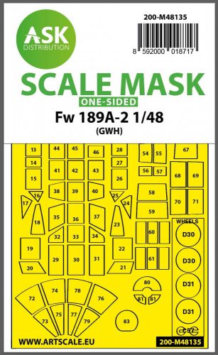 ASK mask 1:48 Fw 189A-2 one-sided express mask for GWH