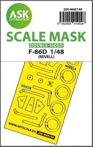 ASK mask 1:48 F-86D double-sided express fit mask for Revell