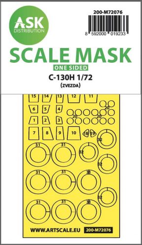ASK mask 1:72 C-130H one-sided express fit mask for Zvezda