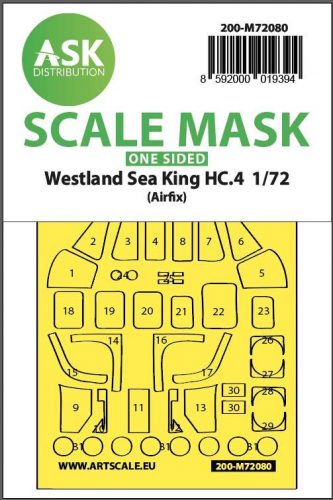 ASK mask 1:72 Westland Sea King HC.4 one sided express fit mask for Air