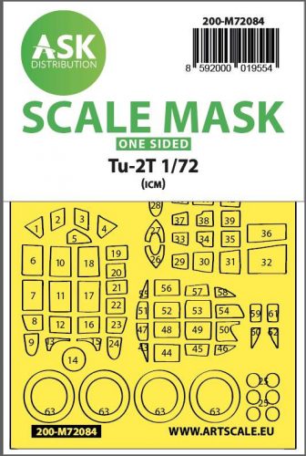 ASK mask 1:72 Tu-2T one-sided express fit mask for ICM